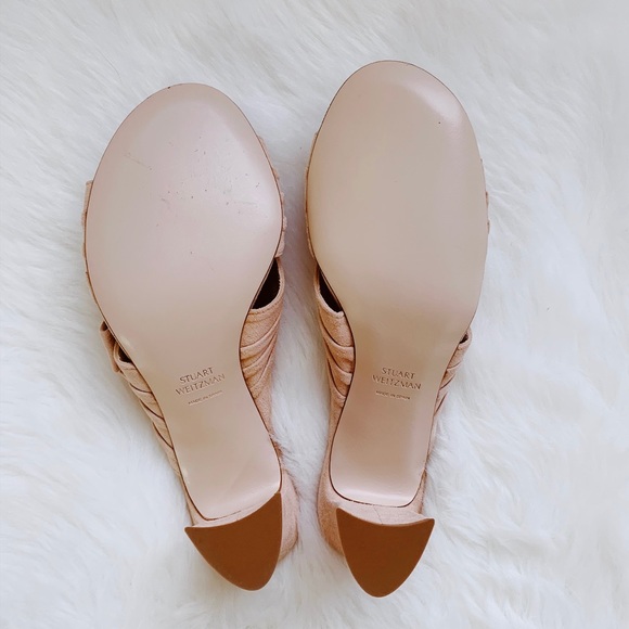 Stuart Weitzman Dusty Pink Bosun Mules - Picture 6 of 7